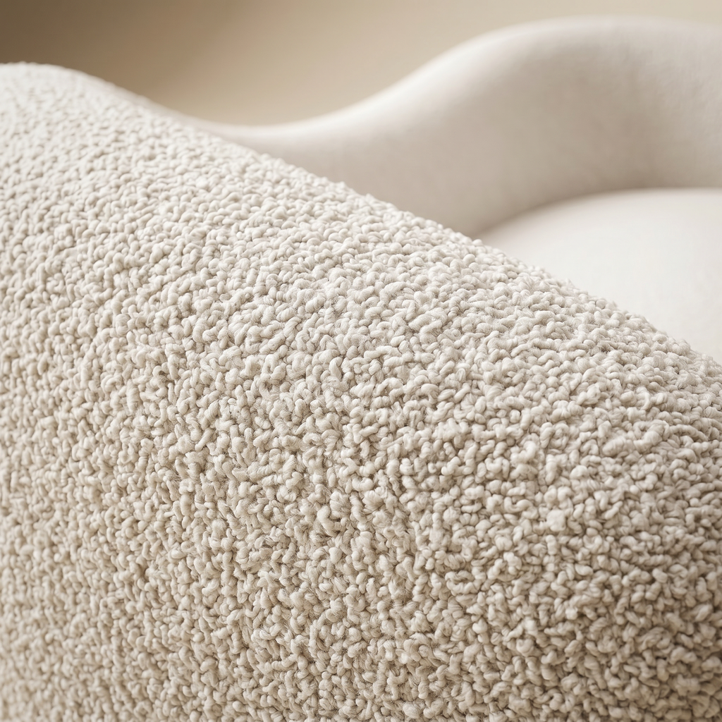 Canapé Bouclette Courbé Moderne